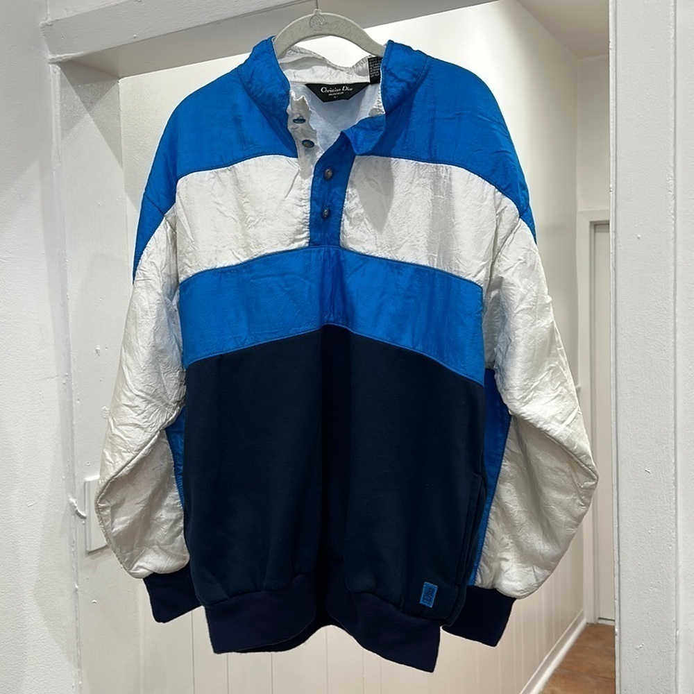 RARE Vintage Christian Dior Menswear 90s Retro Windbreaker size Large